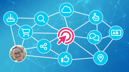 Schematische Darstellung Daten-Netz zum Interessenbasierten Marketing