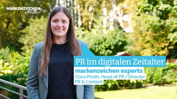 Video-Ausschnitt mit PR-Expertin Clara Piroth zum Thema PR im digitalen Zeitalter